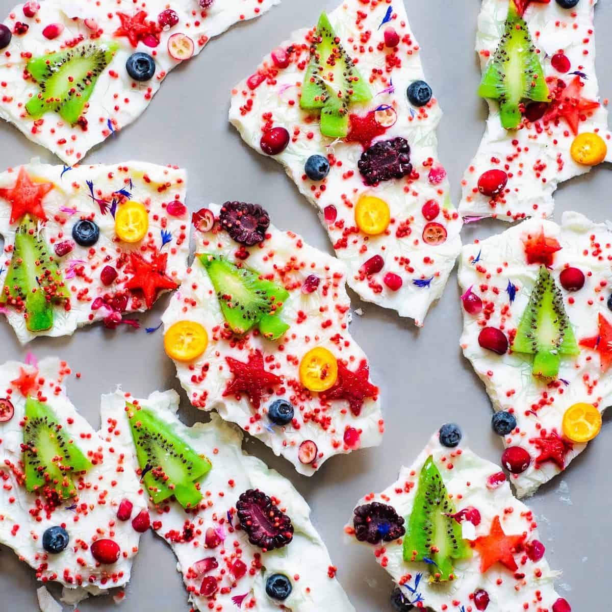 Festive Frozen Yogurt Bark: Easy & Healthy Holiday Snack